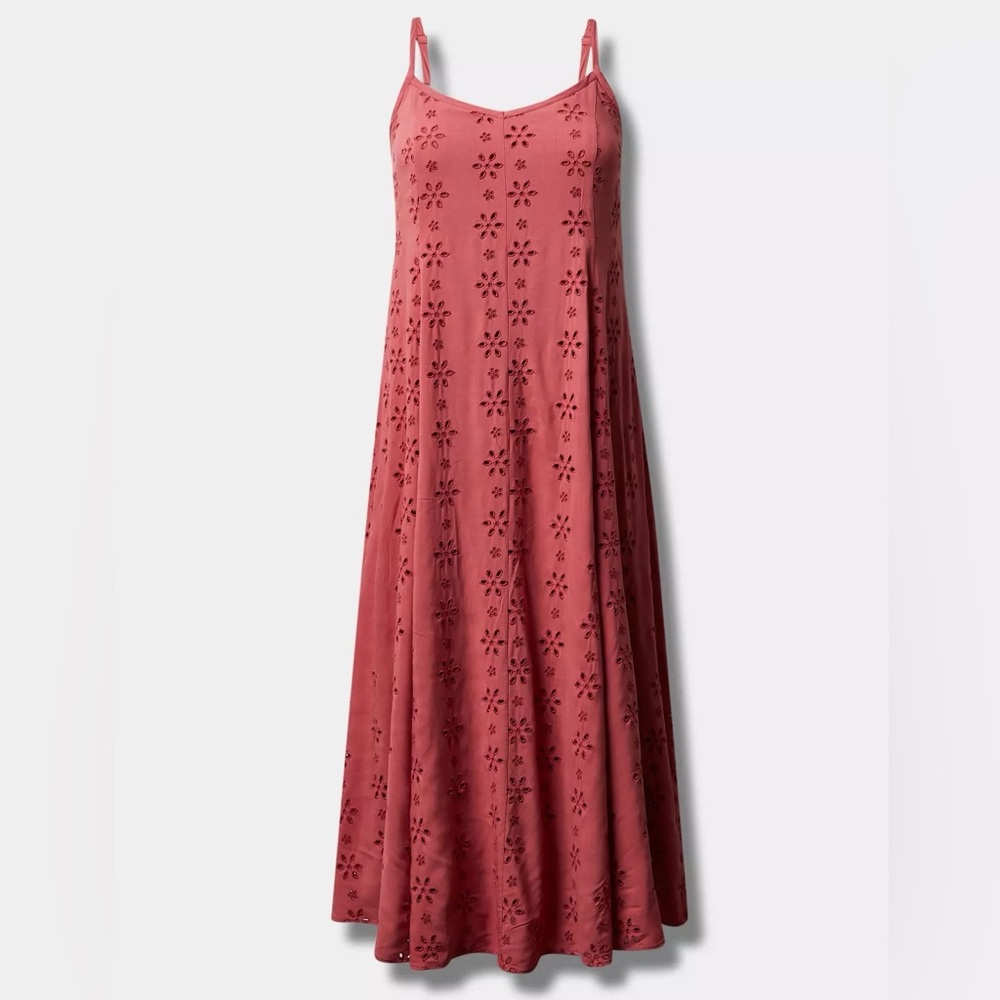 NWT Torrid Mauve Challis Trapeze Maxi Dress - Torrid Size 3 (22-24, 3X)